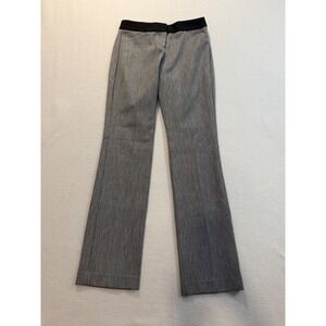 Express Editor Barely Boot Grey Textured Dress Pants Low Rise Size 0R New